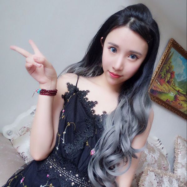 u-shaped gradient half head wig wig long curly hair fluffy face in the pear head high temperature wire, Black
u-shaped gradient half head wig wig long curly hair fluffy face in the pear head high temperature wire, Black