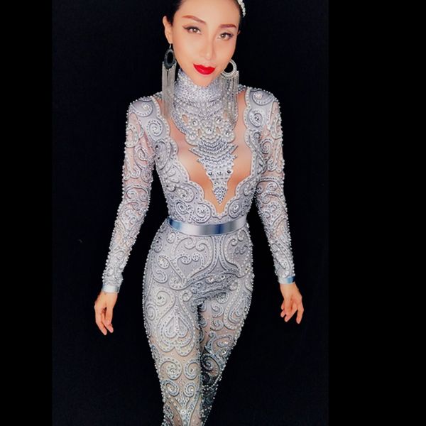 2019 new fahsion silver long sleeve beads summer mesh jumpsuit backless sequin bodyocn celebrity evening clubwear wholesale, Black;white
2019 new fahsion silver long sleeve beads summer mesh jumpsuit backless sequin bodyocn celebrity evening clubwear wholesale, Black;white