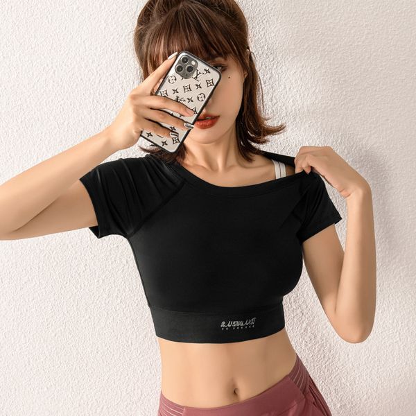 woman tight sports t-shirt quick-drying running fitness yoga shirt yoga women crop workout sports gym women, White;red
woman tight sports t-shirt quick-drying running fitness yoga shirt yoga women crop workout sports gym women, White;red