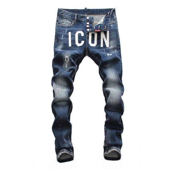jeans men's slim feet broken holes beggar pants european and american fashion wild light men's trousers tide letter printing, Blue
jeans men's slim feet broken holes beggar pants european and american fashion wild light men's trousers tide letter printing, Blue