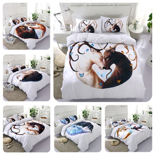 3d selling three or four sets of bedding yin and yang series