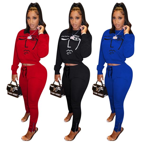 womens summer designer 2pcs suit print long sleeve slim pants fashion women solid clothing with zipper, White
womens summer designer 2pcs suit print long sleeve slim pants fashion women solid clothing with zipper, White