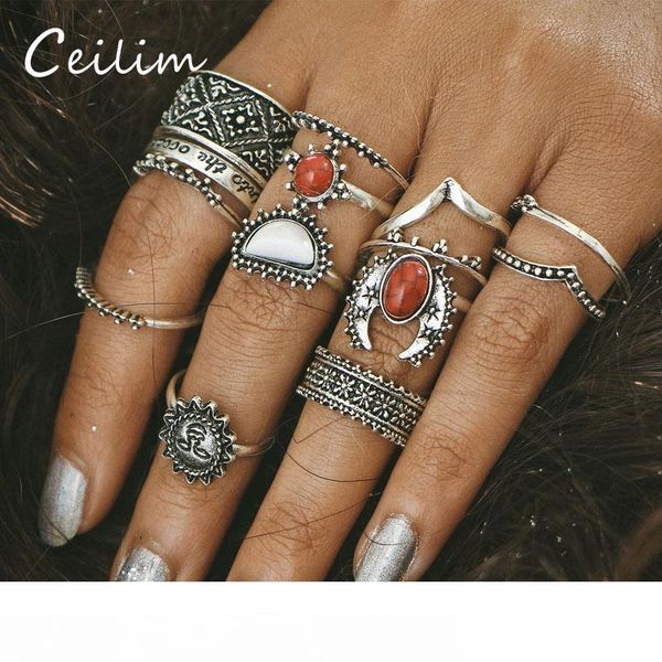 fashion jewelry joint ring set 14pcs set engraved bohemian vintage punk antique silver-color sun face finger rings for women wholesale, Golden;silver
fashion jewelry joint ring set 14pcs set engraved bohemian vintage punk antique silver-color sun face finger rings for women wholesale, Golden;silver