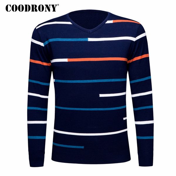 coodrony sweater men casual striped v-neck pullover men brand clothes 2018 autumn winter new arrival cashmere wool sweaters 8176, White;black
coodrony sweater men casual striped v-neck pullover men brand clothes 2018 autumn winter new arrival cashmere wool sweaters 8176, White;black