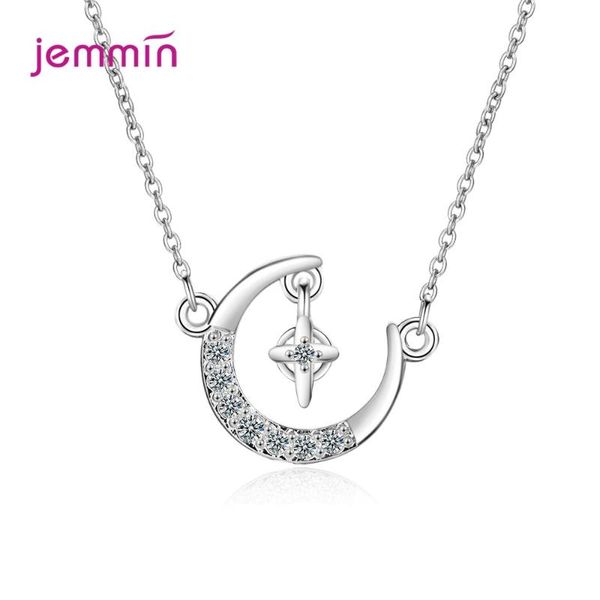 clavicle short necklace 925 sterling silver jewelry for women collares austrian crystal paved moon star pendant choker collar
clavicle short necklace 925 sterling silver jewelry for women collares austrian crystal paved moon star pendant choker collar