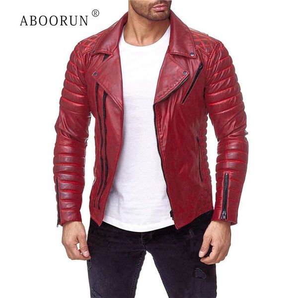 aboorun men's motorcycle biker leather jacket double zippers pu leather jacket 2019 winter cotton padded coat for male, Black
aboorun men's motorcycle biker leather jacket double zippers pu leather jacket 2019 winter cotton padded coat for male, Black