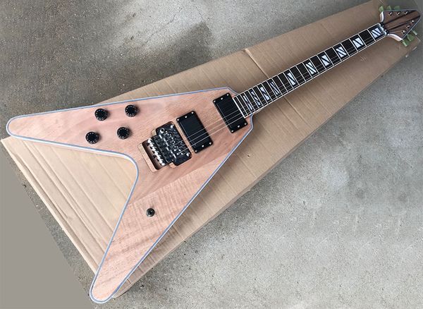 natural wood color flying v electric guitar with all hardwares,floyd rose,rosewood fretboard,offering customized service
natural wood color flying v electric guitar with all hardwares,floyd rose,rosewood fretboard,offering customized service