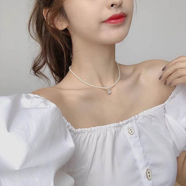 kpop vintage pearl necklace chain choker woman egirl bridesmaid personalized gift angel dainty crysral pendant necklace jewelry, Silver
kpop vintage pearl necklace chain choker woman egirl bridesmaid personalized gift angel dainty crysral pendant necklace jewelry, Silver