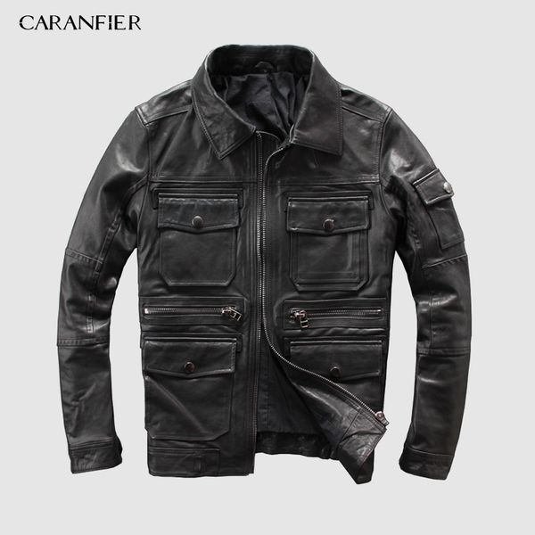 caranfeir 2019 100% sheepskin mens genuine leather jacket new style clothes motor biker leather jackets s-5xl dhl ing, Black
caranfeir 2019 100% sheepskin mens genuine leather jacket new style clothes motor biker leather jackets s-5xl dhl ing, Black