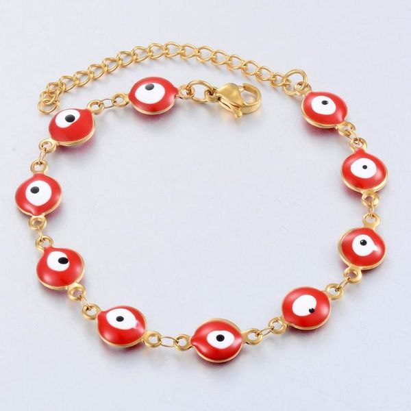 fashion stainless steel bracelets evil eye enamel bead bracelet jewelry for women men gifts 8mm 16cm+3cm length, Black
fashion stainless steel bracelets evil eye enamel bead bracelet jewelry for women men gifts 8mm 16cm+3cm length, Black