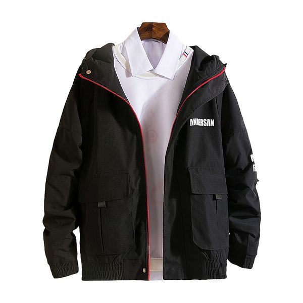 hooded jacket men windbreaker 2019 spring fashion jackets men print letter male basic jacket coat casual coat outwear pocket, Black;brown
hooded jacket men windbreaker 2019 spring fashion jackets men print letter male basic jacket coat casual coat outwear pocket, Black;brown