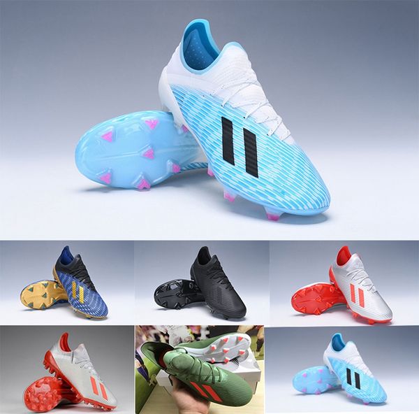 

Новый Adidas X 19.1 FG / AG Футбольные Бутсы С Коробкой Мужские Мальчики X 19.1 Красный Синий