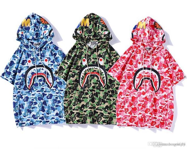 2018 cool mens 18bape a new bathing 18 ape shark head green camo casual short sleeve t-shirt, Black
2018 cool mens 18bape a new bathing 18 ape shark head green camo casual short sleeve t-shirt, Black