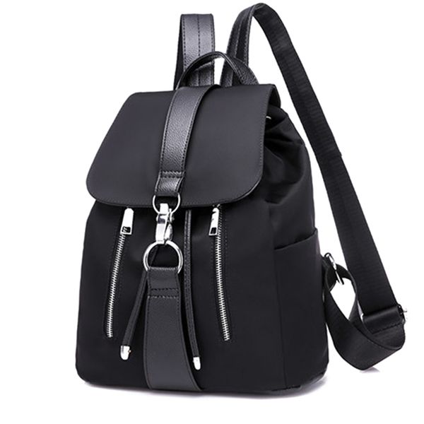 women backpack school bags for teenager girls nylon zipper lock design black femme female backpack fashion sac a dos
women backpack school bags for teenager girls nylon zipper lock design black femme female backpack fashion sac a dos