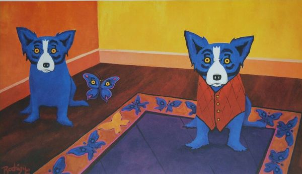 george rodrigue blue dog butterflies are home decor handpainted &hd print oil painting on canvas wall art canvas pictures 200113
george rodrigue blue dog butterflies are home decor handpainted &hd print oil painting on canvas wall art canvas pictures 200113