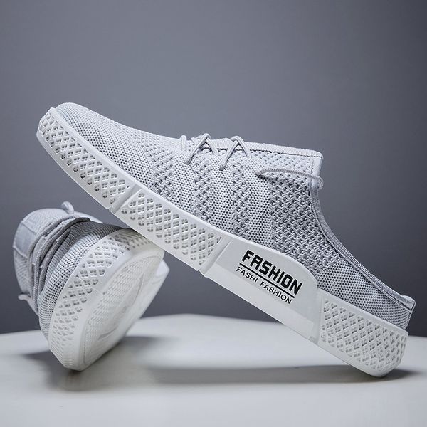 summer air mesh men's casual shoes fashion breathable sneakers comfortable outdoor flats shoes trend set foot men zapatos, Black 
summer air mesh men's casual shoes fashion breathable sneakers comfortable outdoor flats shoes trend set foot men zapatos, Black