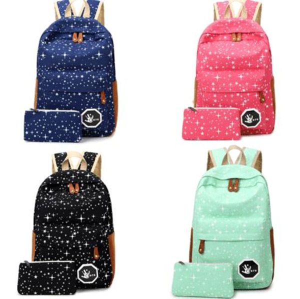 2pcs women backpack for school teenagers casual shoulder bags starry sky canvas student bag ladies backpack package
2pcs women backpack for school teenagers casual shoulder bags starry sky canvas student bag ladies backpack package