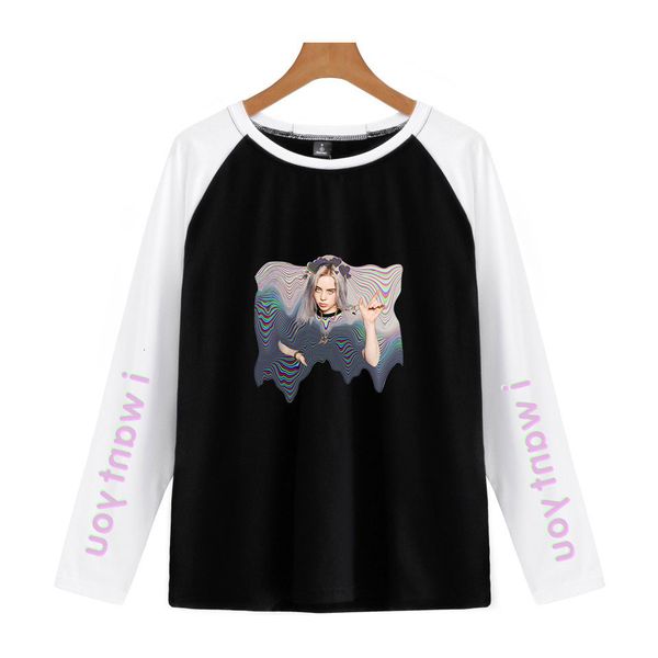 spot shirt heat bilie eilish singer plus velvet spell shoulder long sleeves male women's wear space cotton t shirts, Gray;blue
spot shirt heat bilie eilish singer plus velvet spell shoulder long sleeves male women's wear space cotton t shirts, Gray;blue