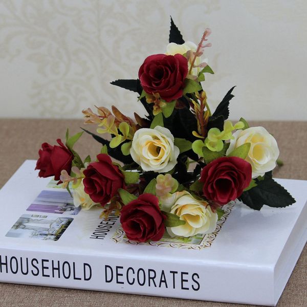 5pcs simulation 10 heads double color rose flower european home decoration artificial small bouquet festival display fake flower
5pcs simulation 10 heads double color rose flower european home decoration artificial small bouquet festival display fake flower
