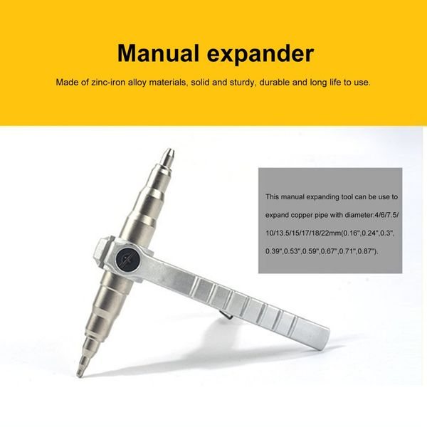 copper pipe tube expander manual expanding tool for various tubes air conditioner install maintain repair expander power tools
copper pipe tube expander manual expanding tool for various tubes air conditioner install maintain repair expander power tools