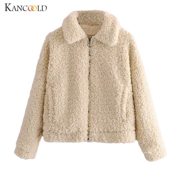 kancoold elegant faux fur coat women 2019 autumn winter warm soft zipper fur jacket female plush overcoat casual outerwear, Tan;black
kancoold elegant faux fur coat women 2019 autumn winter warm soft zipper fur jacket female plush overcoat casual outerwear, Tan;black