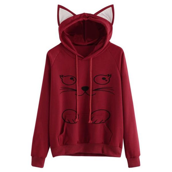 весна женщины толстовки с уши cat мультфильм cat печати с капюшоном с длинным рукавом повседневная пуловер streetwear дамы harajuku толстовк, Black
весна женщины толстовки с уши cat мультфильм cat печати с капюшоном с длинным рукавом повседневная пуловер streetwear дамы harajuku толстовк, Black