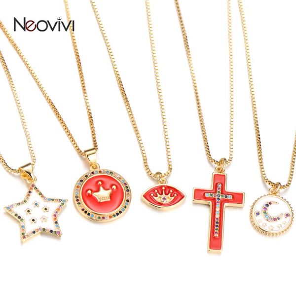 fashion europen red white oil drop copper gold necklace cross crown moon star pendant necklaces women ladies choker jewelry gift, Silver
fashion europen red white oil drop copper gold necklace cross crown moon star pendant necklaces women ladies choker jewelry gift, Silver