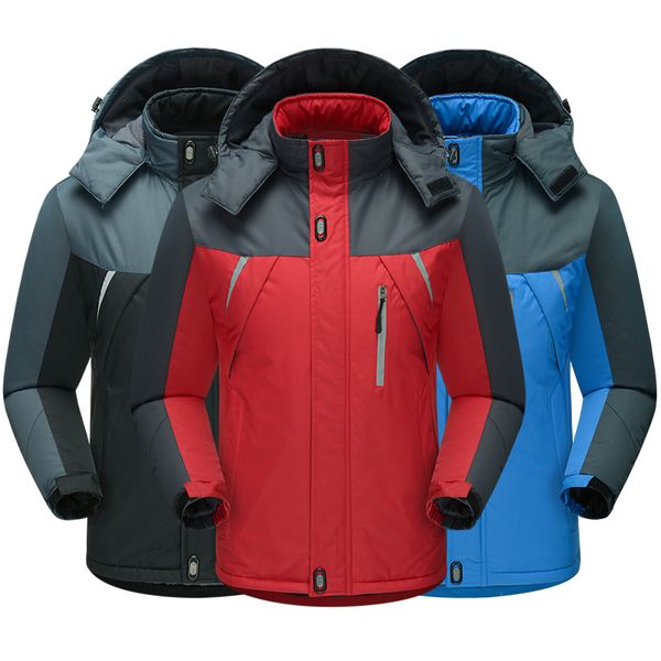 2018 winter new style young and middle-aged men's mountain climbing outdoor windproof brushed and thick warm charge hooded cotto, Black
2018 winter new style young and middle-aged men's mountain climbing outdoor windproof brushed and thick warm charge hooded cotto, Black