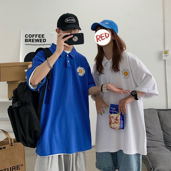 summer t-shirts men and women printed pattern cotton t-shirt street lapel shirt mens fashion loose short sleeve tees male female, White;black
summer t-shirts men and women printed pattern cotton t-shirt street lapel shirt mens fashion loose short sleeve tees male female, White;black