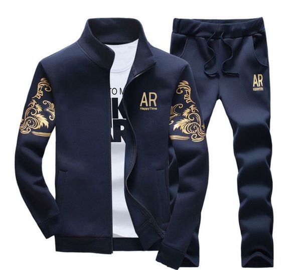 весна фуфайки tracksuit мужчины повседневная молния куртки мужской slim fit 2pc пальто + брюки комплекты мужские спортивная moleton мужчина, Gray 
весна фуфайки tracksuit мужчины повседневная молния куртки мужской slim fit 2pc пальто + брюки комплекты мужские спортивная moleton мужчина, Gray