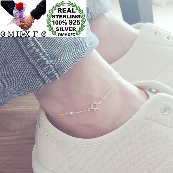 omhxfc wholesale european fashion woman girl party birthday wedding white hexagonal star 100% s925 sterling silver anklets ak07, Red;blue 
omhxfc wholesale european fashion woman girl party birthday wedding white hexagonal star 100% s925 sterling silver anklets ak07, Red;blue
