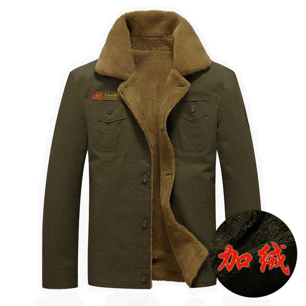 autumn and winter new style brushed and thick fold-down collar casual loose-fit uniforms workwear jacket large size men's wear, Black
autumn and winter new style brushed and thick fold-down collar casual loose-fit uniforms workwear jacket large size men's wear, Black