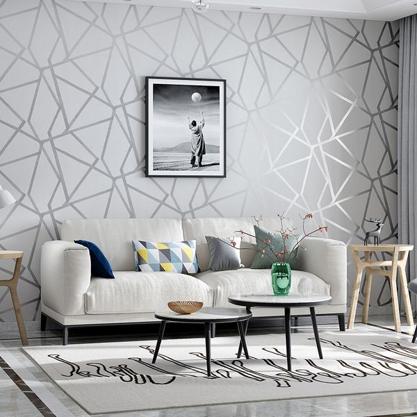 3d fashion geometric wall paper modern design silver stripe pattern gray wallpaper roll bedroom living room home decoration
3d fashion geometric wall paper modern design silver stripe pattern gray wallpaper roll bedroom living room home decoration