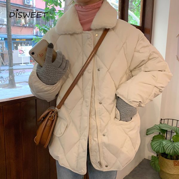 college wind fur collar loose woman parkas simple long sleeve warm winter jacket ladies ladies coat women cotton clothing, Black
college wind fur collar loose woman parkas simple long sleeve warm winter jacket ladies ladies coat women cotton clothing, Black