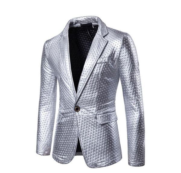 gold suit mens dot embossing casual leather blazer | 2019 winter brand new male thick fashion leather blazer coat outwear, White;black
gold suit mens dot embossing casual leather blazer | 2019 winter brand new male thick fashion leather blazer coat outwear, White;black