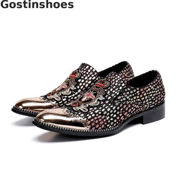 fashion shoes polka dots printed embroider genuine leather men casual shoes slip on metal captoe men leisure loafers, Black
fashion shoes polka dots printed embroider genuine leather men casual shoes slip on metal captoe men leisure loafers, Black