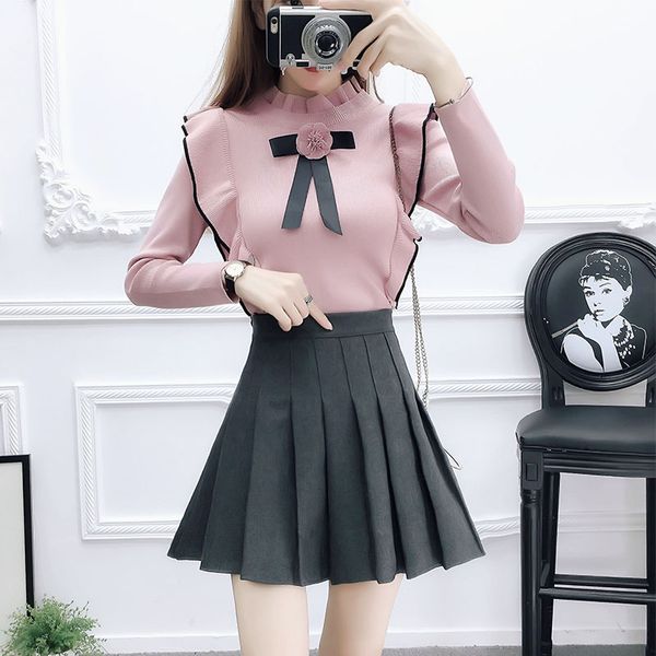 women's tracksuits autumn outfit women pullover sweater & thickening pleated skirts two-piece clothing set lady vestido knitwear skirt, Gray
women's tracksuits autumn outfit women pullover sweater & thickening pleated skirts two-piece clothing set lady vestido knitwear skirt, Gray