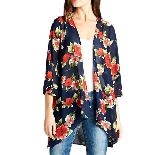 women casual floral print chiffon swimwear above knee kimono cardigan cover loose up beach, casual, pool, Blue;gray
women casual floral print chiffon swimwear above knee kimono cardigan cover loose up beach, casual, pool, Blue;gray