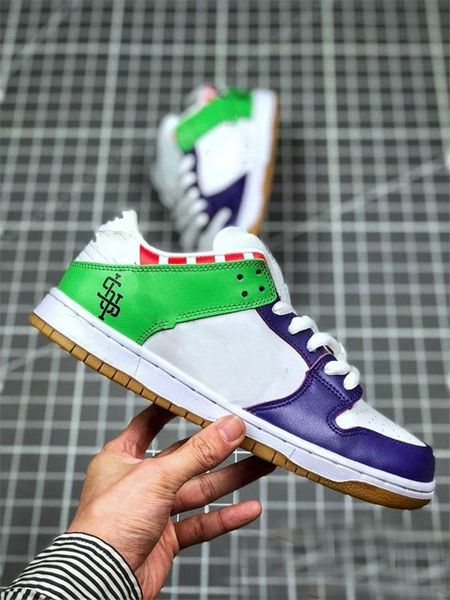 with box sb dunk low low mens casual outdoor sports skateboard shoes 1s dunk sb pro yellow green black women des