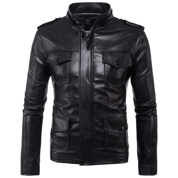 ouma 2019 new style europe and america men locomotive hooded men's leather jacket leather coat ouma coat goods foot b005, Black
ouma 2019 new style europe and america men locomotive hooded men's leather jacket leather coat ouma coat goods foot b005, Black