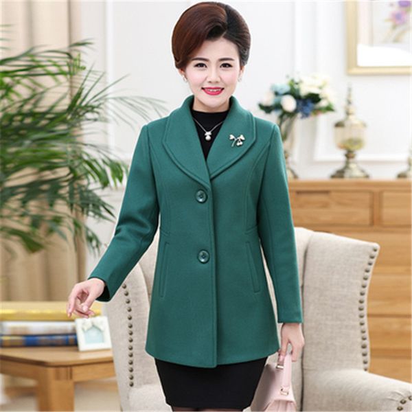 plus size 5xl slim woolen coat women elegant long sleeve jacket middle age single-breasted blends wool outerwear solid lapel top, Black
plus size 5xl slim woolen coat women elegant long sleeve jacket middle age single-breasted blends wool outerwear solid lapel top, Black