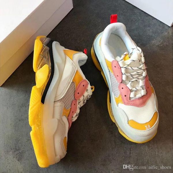 paris 17fw luxury designer triple s sneakers for women men grandpa trainer vintage navy blue orange dad shoes clear bubble bottom tennis, Black
paris 17fw luxury designer triple s sneakers for women men grandpa trainer vintage navy blue orange dad shoes clear bubble bottom tennis, Black