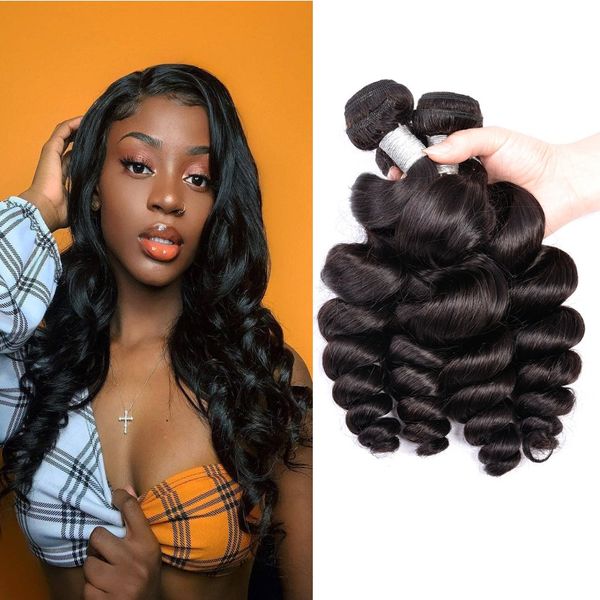 modern show 4 bundles brazilian loose wave human hair bundles grade 8a virign hair brazilian loose wave weave virgin hair wefts bundles, Black
modern show 4 bundles brazilian loose wave human hair bundles grade 8a virign hair brazilian loose wave weave virgin hair wefts bundles, Black