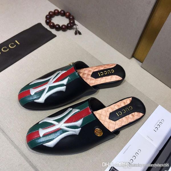 luxury mens sandals european leather half slipper superstar sandals classic embroidery flat beach shoes size 38-45 high quality, Black
luxury mens sandals european leather half slipper superstar sandals classic embroidery flat beach shoes size 38-45 high quality, Black