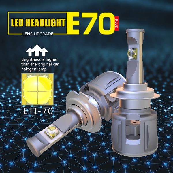 1 set h7 e70 car led headlight eti-70 projector lens lamp bulbs h1 h4 h8 h11 9005/6 hb3/4 9012 d1s/d2s/d3s/d4s 3k 4.3k 6k white
1 set h7 e70 car led headlight eti-70 projector lens lamp bulbs h1 h4 h8 h11 9005/6 hb3/4 9012 d1s/d2s/d3s/d4s 3k 4.3k 6k white