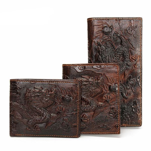 vintage genuine leather mens wallets brand unique design chinese dragon pattern male folding long short purse cardholder, Red;black
vintage genuine leather mens wallets brand unique design chinese dragon pattern male folding long short purse cardholder, Red;black