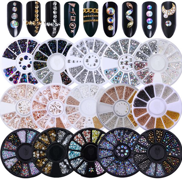 mixed color nail rhinestone 3d nail art decoration in wheel white ab color small irregular beads manicure accessories, Silver;gold 
mixed color nail rhinestone 3d nail art decoration in wheel white ab color small irregular beads manicure accessories, Silver;gold