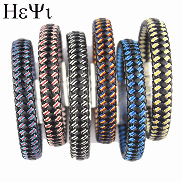 new fashion pu braided leather bracelet men bracelet for women jewelry multilayer leather clasps charm magnet buckle, Black
new fashion pu braided leather bracelet men bracelet for women jewelry multilayer leather clasps charm magnet buckle, Black