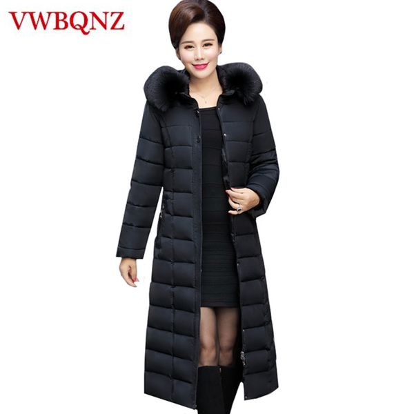 winter middle-aged women down cotton detachable hooded jacket parkas warm thick long outerwear large size female cotton coat 5xl, Black
winter middle-aged women down cotton detachable hooded jacket parkas warm thick long outerwear large size female cotton coat 5xl, Black