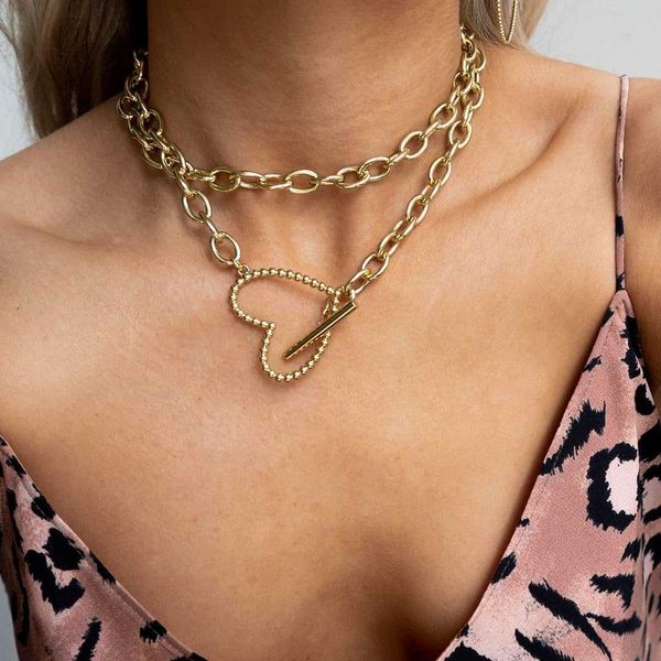 street style lady's fashion gold rose gold silver color long chain heart necklace women's layered metal chocker necklace
street style lady's fashion gold rose gold silver color long chain heart necklace women's layered metal chocker necklace